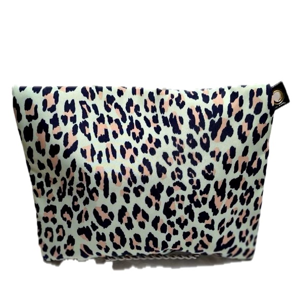 Juicy Couture Leopard Print Clutch - Black and Cream Cosmetic Case - Picture 3 of 8
